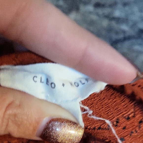 Rust Textured Blouse - Picture 3 of 4